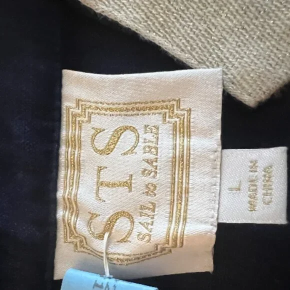 Sail to Sable Navy Blue Gold Linen Tunic Dress - Picture 5 of 6